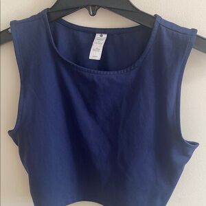 Yogalicious Pure Cloud Nicki Muscle Tank Athletic Crop Tank Size L